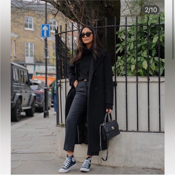 Zara wool blend double breasted coat - Picture 16 of 16